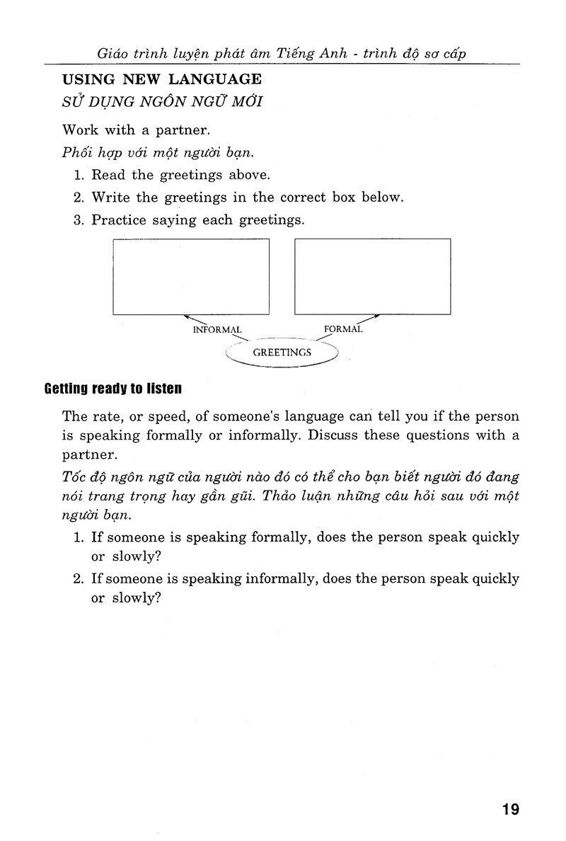 giáo trình luyện kỹ năng nghe - nói tiếng anh_trình độ sơ cấp (+cd)