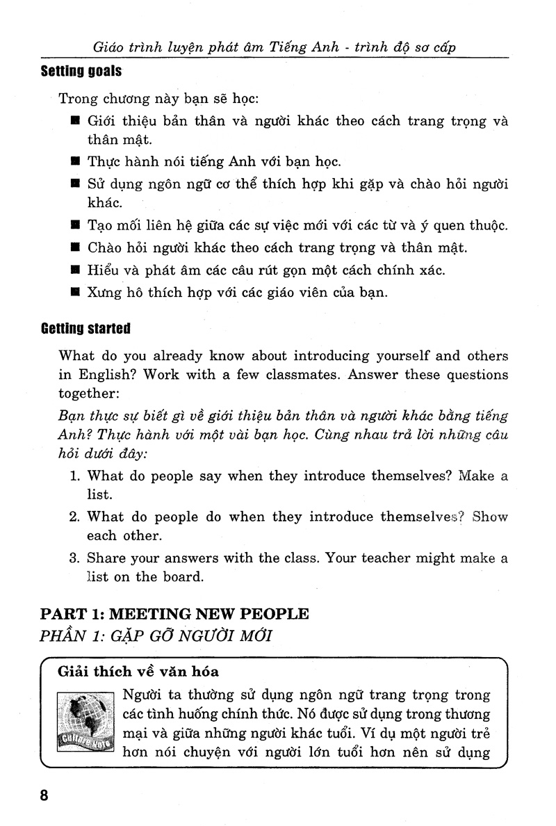 giáo trình luyện kỹ năng nghe - nói tiếng anh_trình độ sơ cấp (+cd)