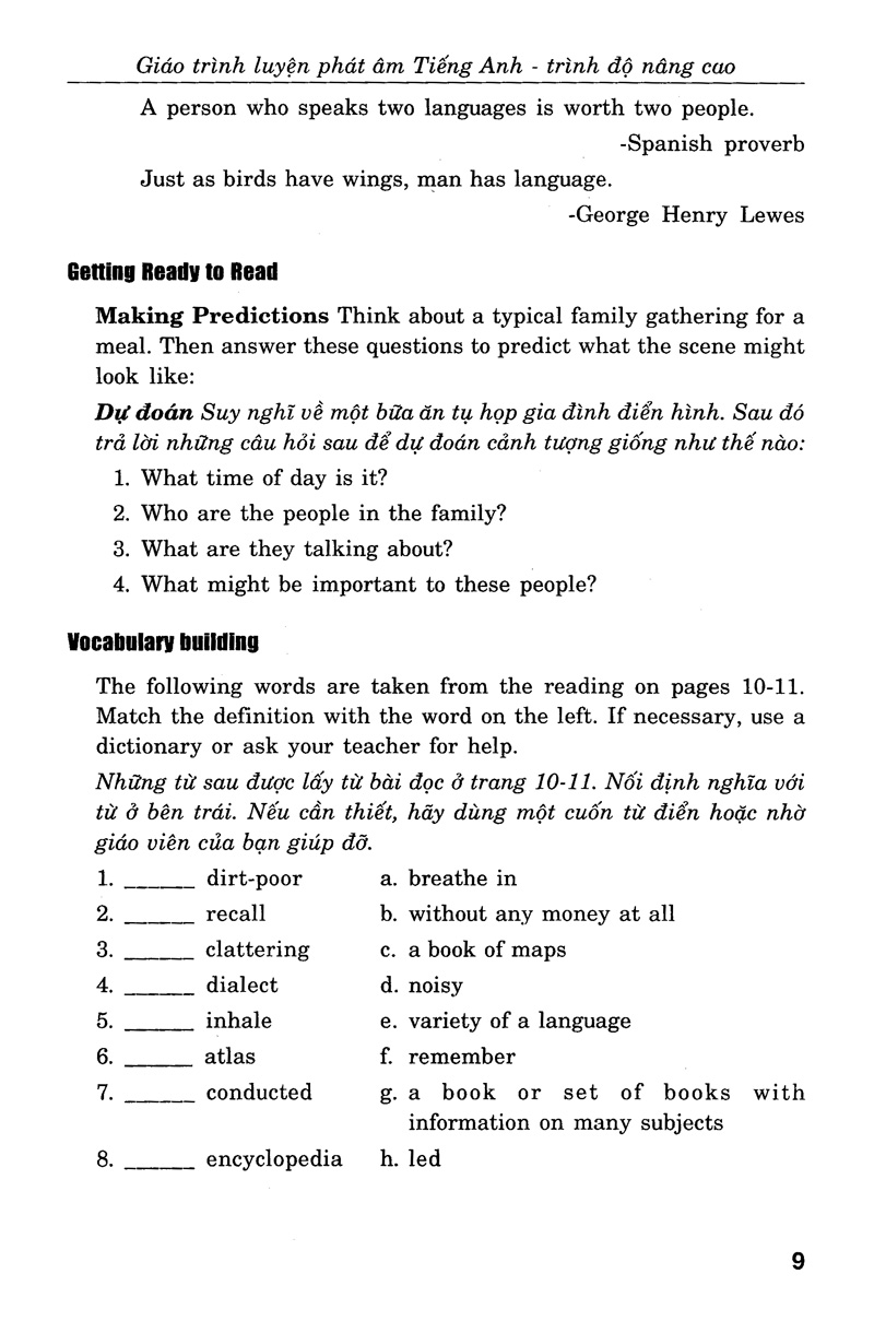 giáo trình luyện kỹ năng nghe - nói tiếng anh_trình độ trung cấp (+cd)