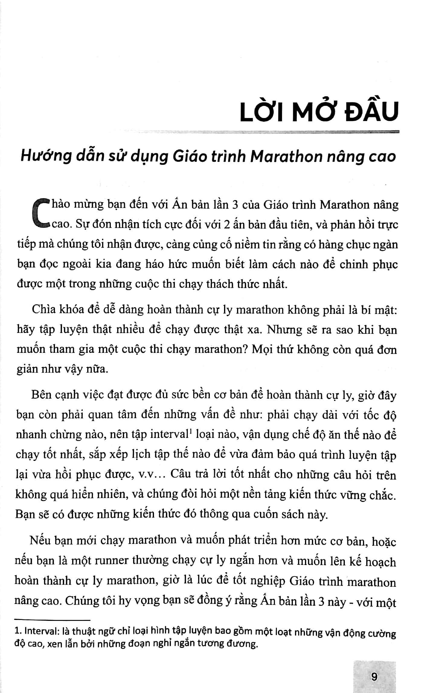 giáo trình marathon nâng cao - dành cho những chân chạy sẵn sàng tập luyện chăm chỉ và bài bản