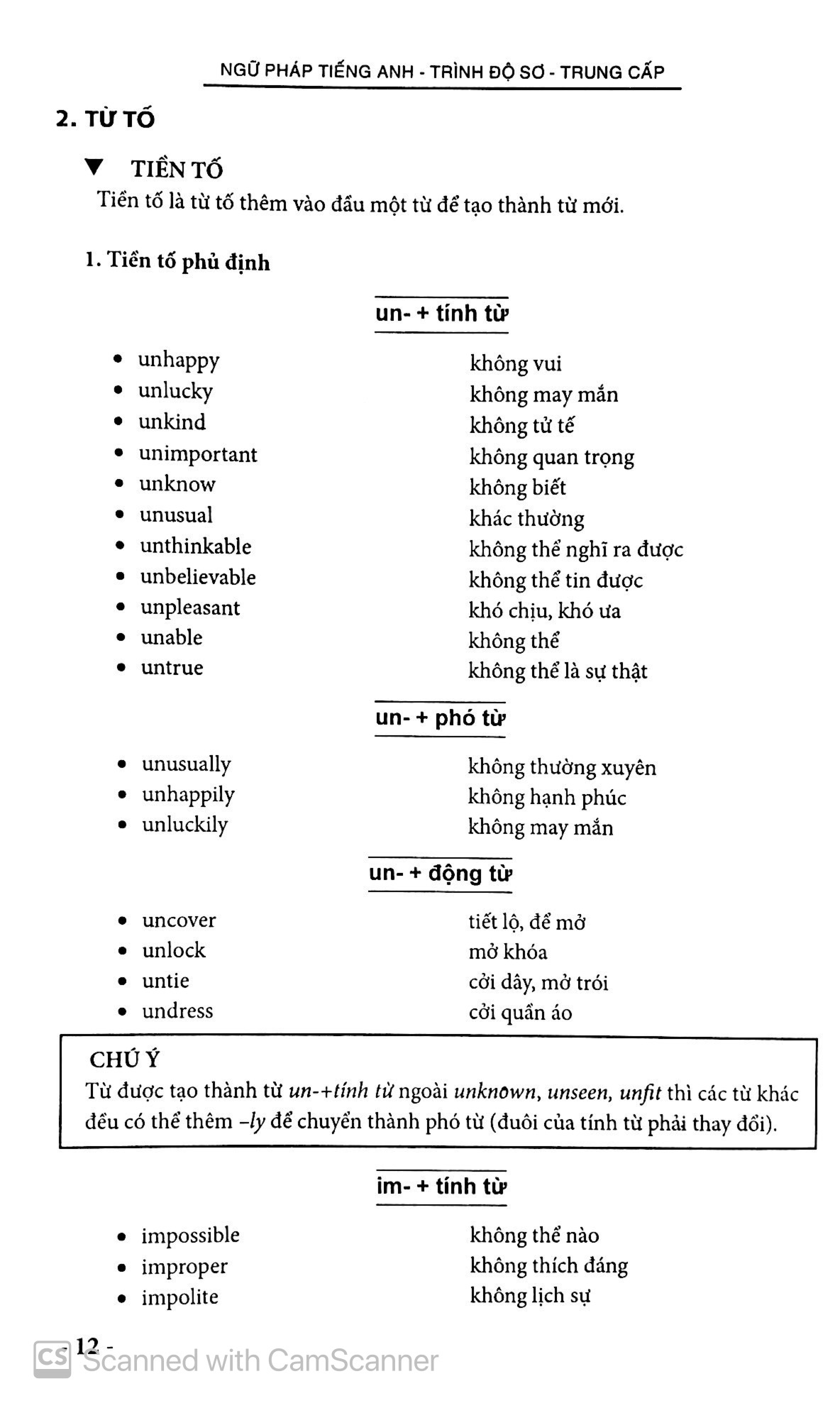 giáo trình ngữ pháp tiếng anh (trình độ sơ - trung cấp)