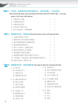 giáo trình phát triển hán ngữ - nghe trung cấp 2