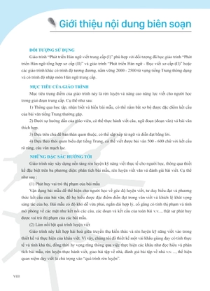 giáo trình phát triển hán ngữ - viết trung cấp 1