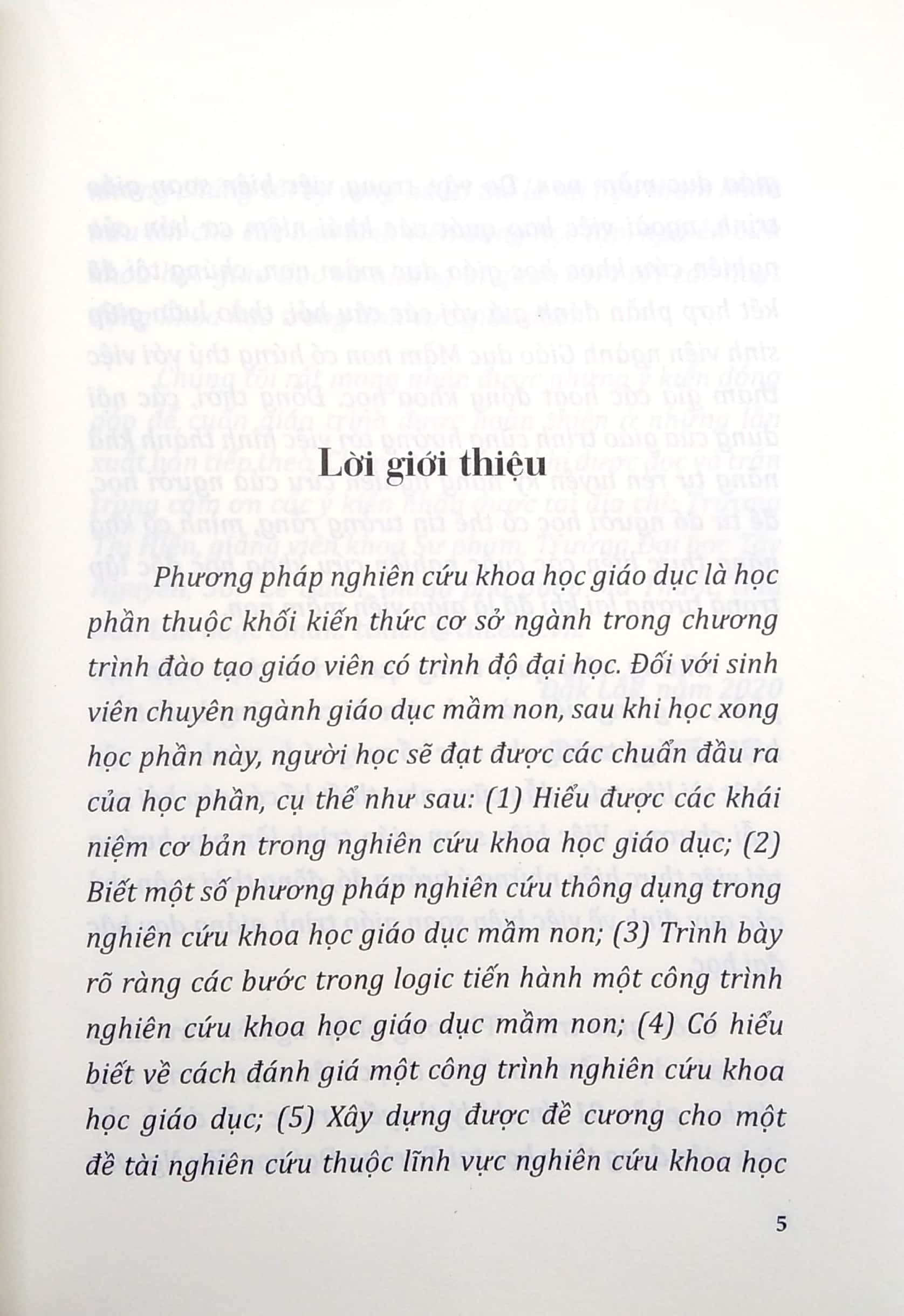 giáo trình phương pháp nghiên cứu khoa học giáo dục mầm non