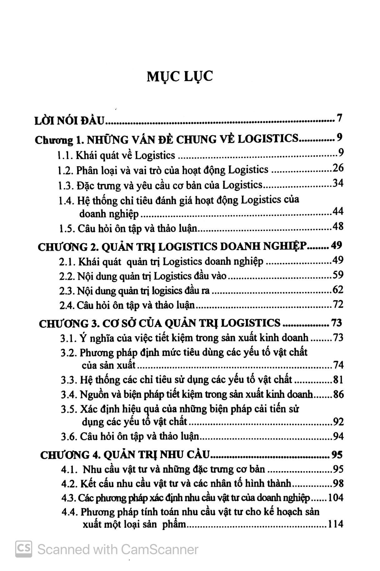 giáo trình quản trị logistics (dùng cho ngành kinh tế và quản trị kinh doanh) (tái bản 2023)