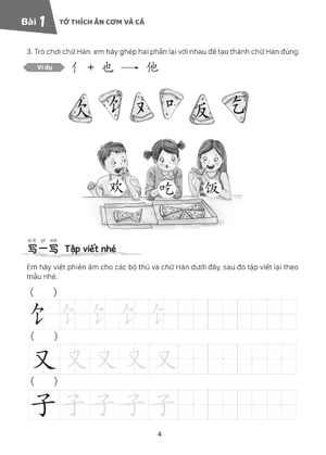 giáo trình tiếng trung trẻ em - xin chào tiếng trung - sách bài tập 2