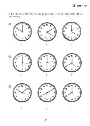 giáo trình tiếng trung trẻ em - xin chào tiếng trung - sách bài tập 2