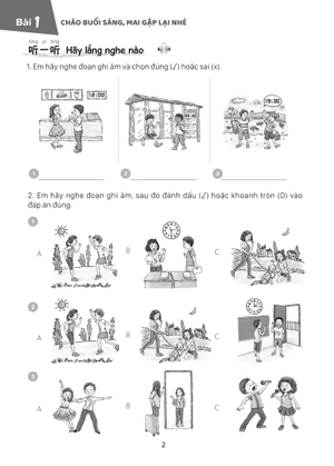 giáo trình tiếng trung trẻ em - xin chào tiếng trung - sách bài tập 3