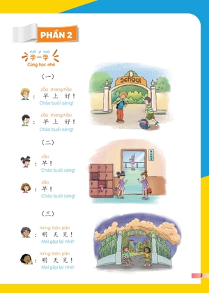 giáo trình tiếng trung trẻ em - xin chào tiếng trung - sách giáo trình 3