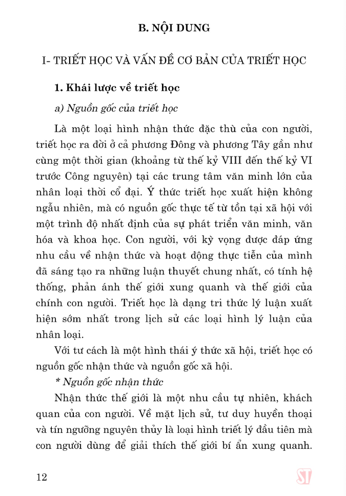 giáo trình triết học mác-lenin (dành cho bậc đại học hệ chuyên lý luận chính trị)