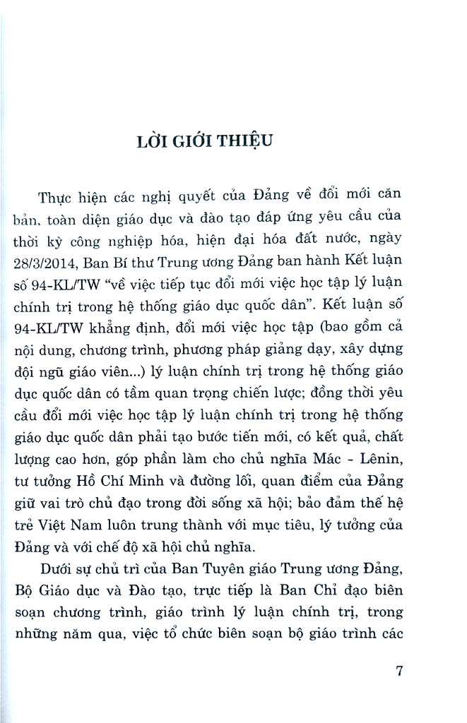 giáo trình tư tưởng hồ chí minh - dành cho bậc đại học không chuyên lý luận chính trị