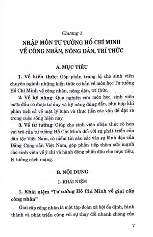 giáo trình tư tưởng hồ chí minh về công nhân, nông dân, trí thức