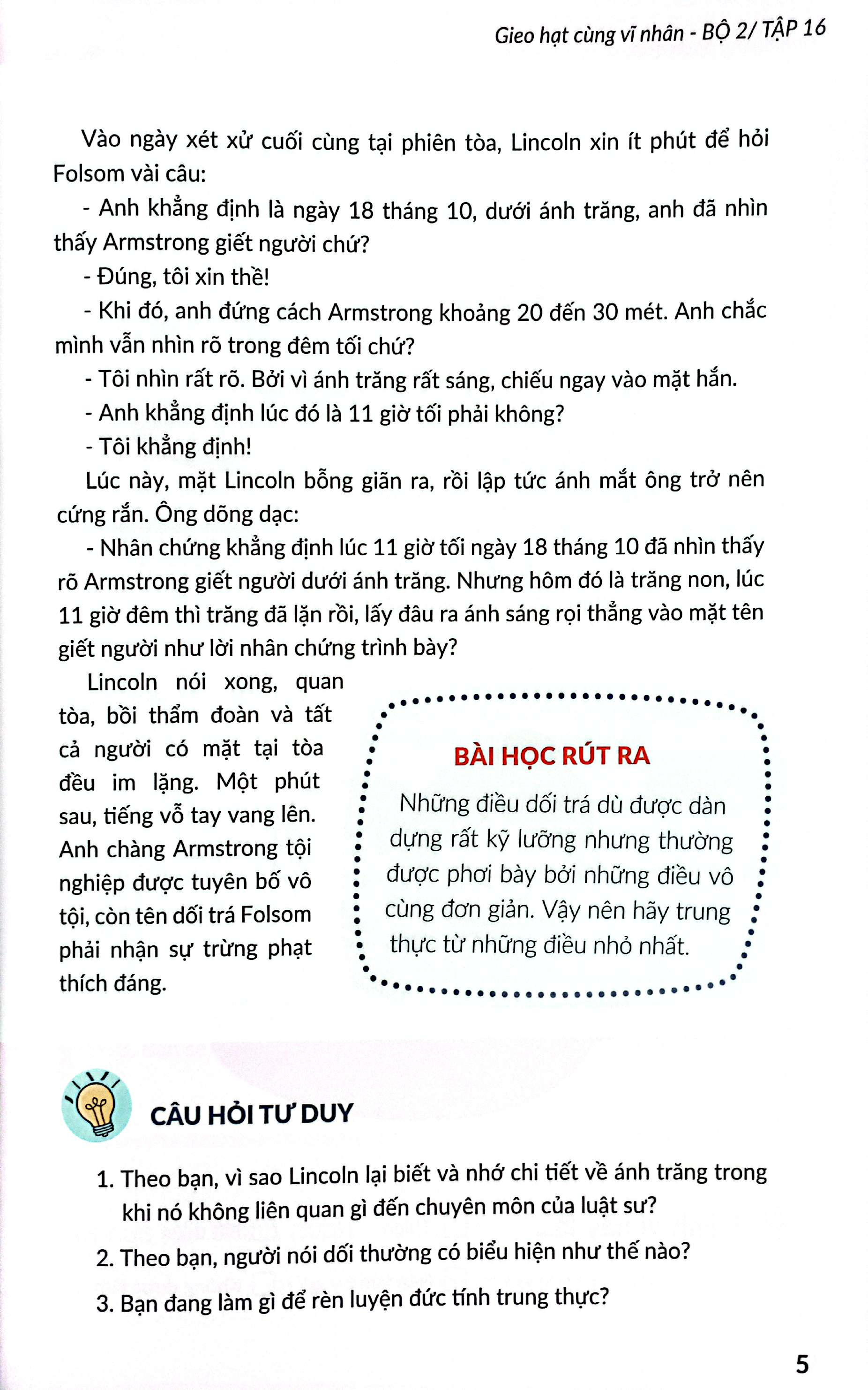 gieo hạt cùng vĩ nhân - bộ 2 - tập 16