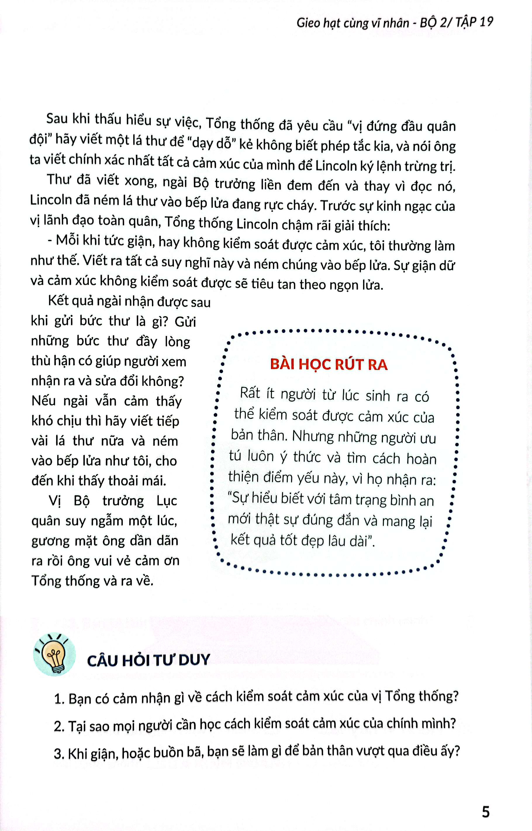 gieo hạt cùng vĩ nhân - bộ 2 - tập 19
