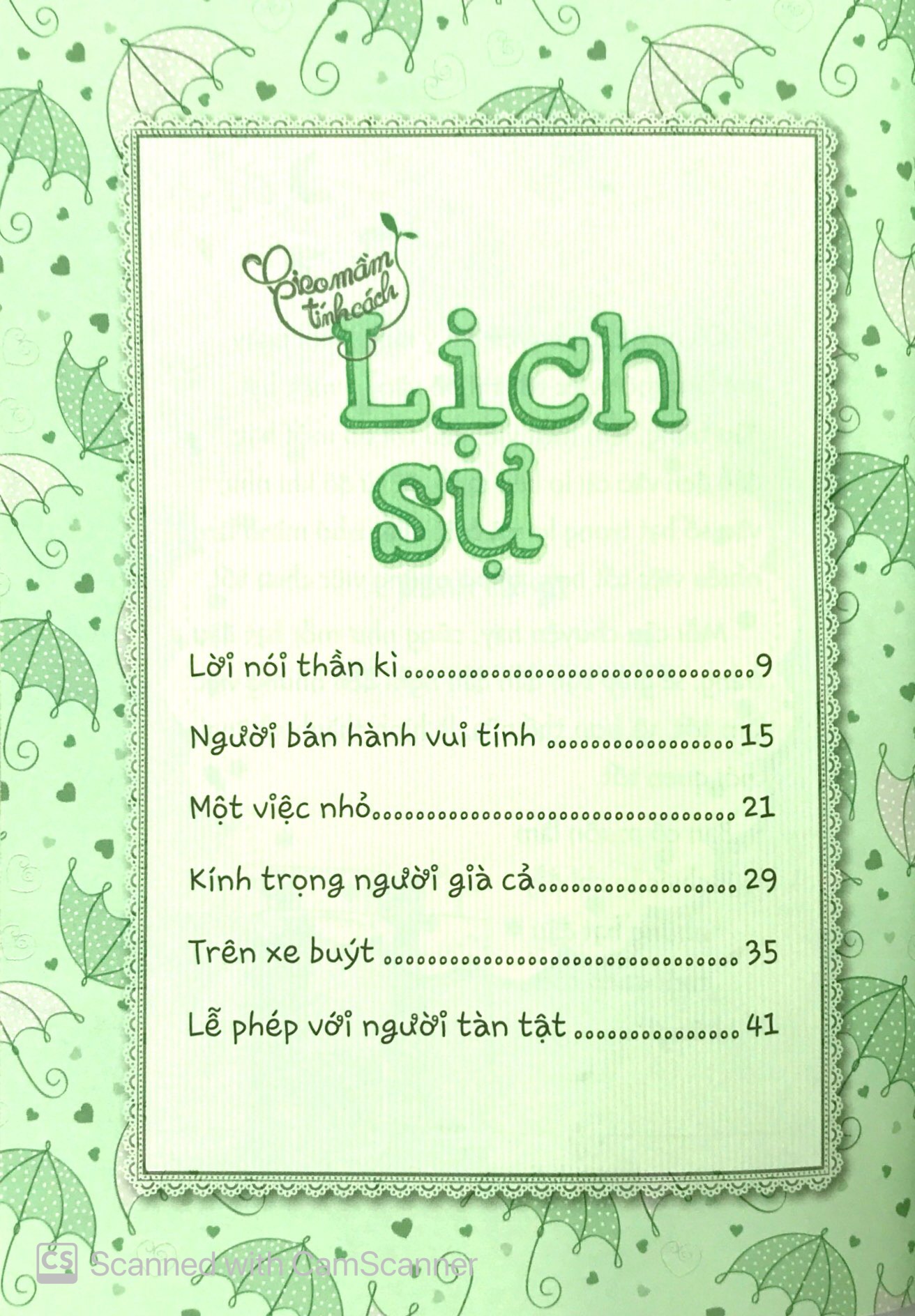 gieo mầm tính cách - lịch sự (tái bản 2019)