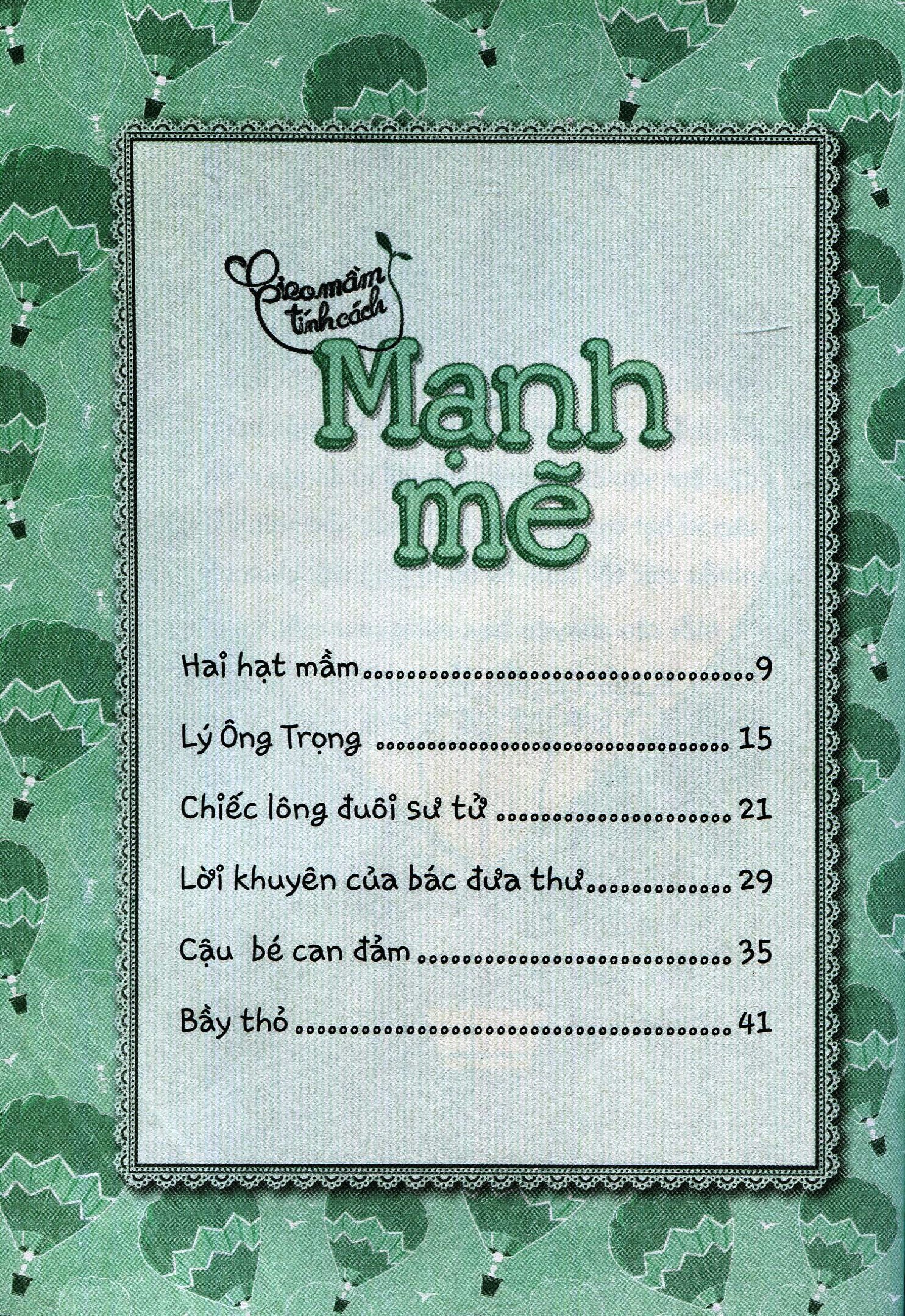 gieo mầm tính cách - mạnh mẽ (tái bản 2019)