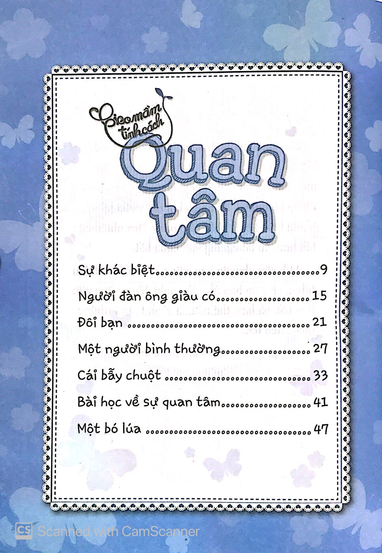 gieo mầm tính cách - quan tâm (tái bản 2019)