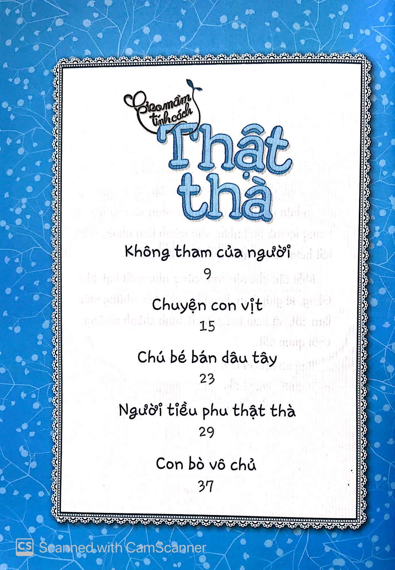 gieo mầm tính cách - thật thà (tái bản 2019)
