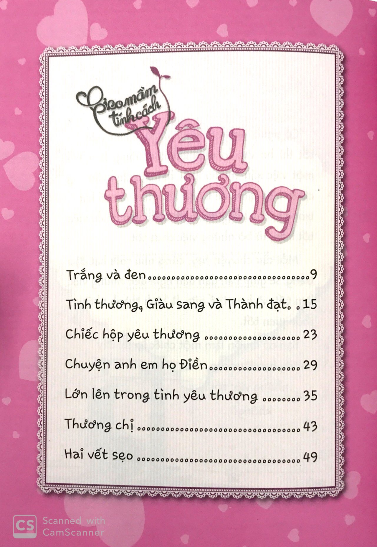 gieo mầm tính cách - yêu thương (tái bản 2019)