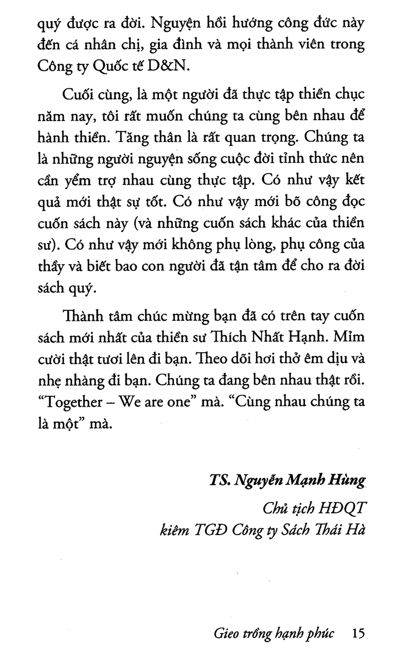 gieo trồng hạnh phúc (tái bản 2021)