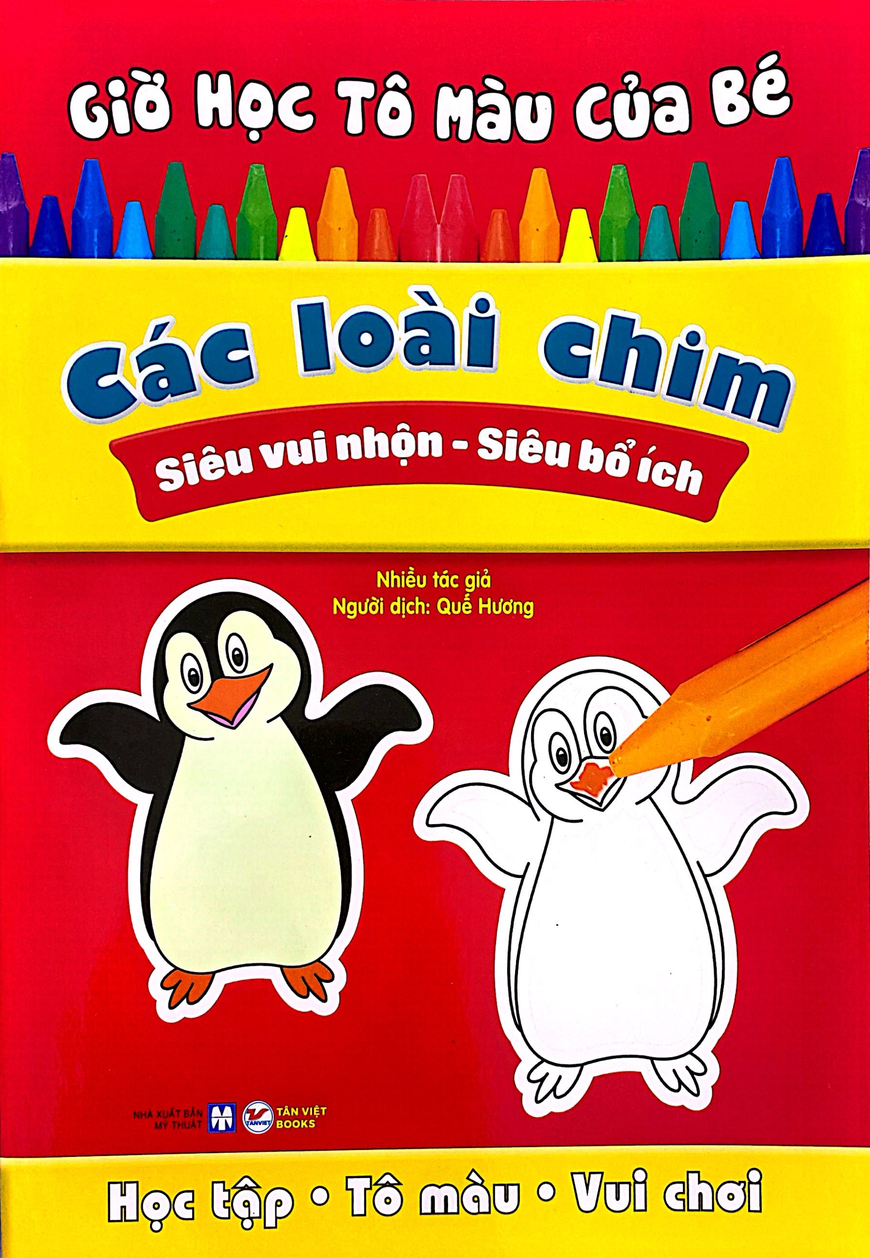 giờ học tô màu của bé - các loài chim (siêu nhân vui nhộn - siêu bổ ích)