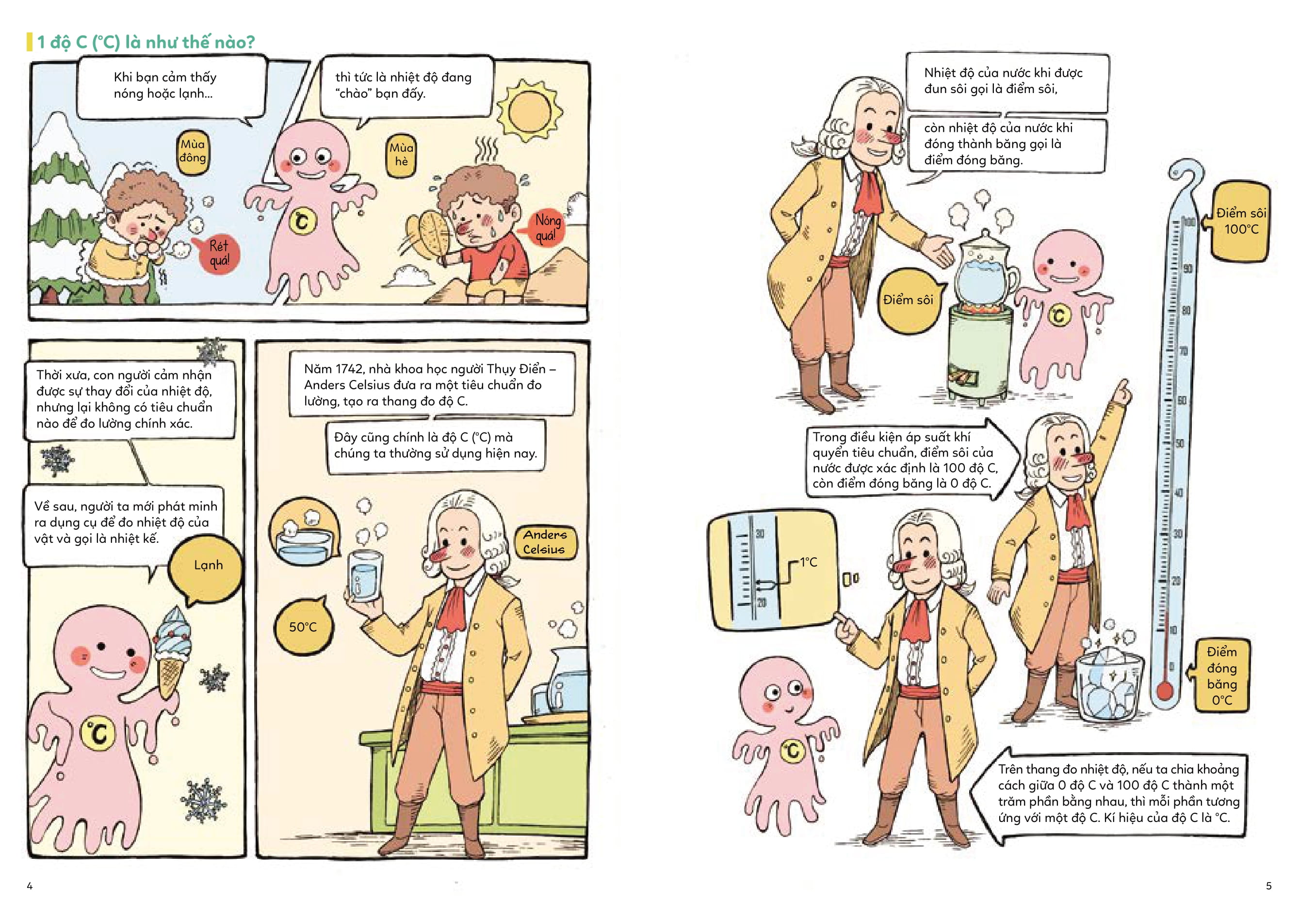 giỏi đo lường, giỏi toán học - 1 độ c là như thế nào?