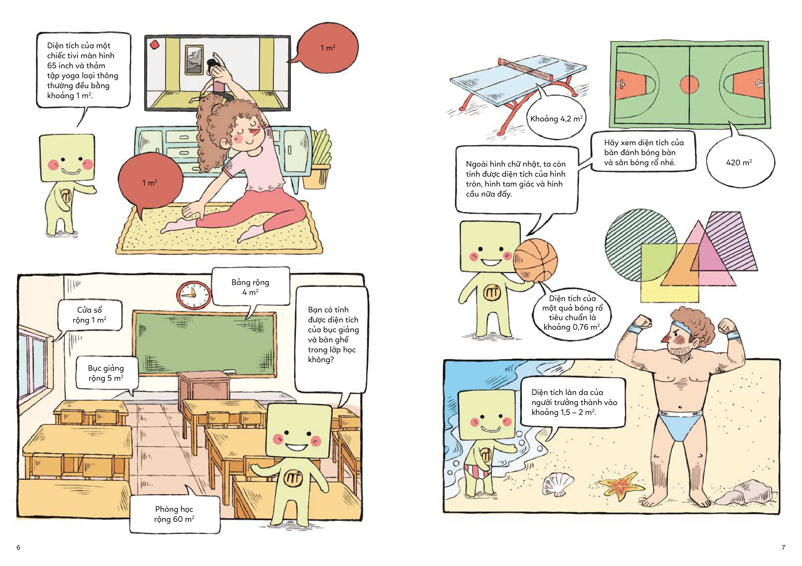 giỏi đo lường, giỏi toán học - 1 mét vuông rộng bao nhiêu?