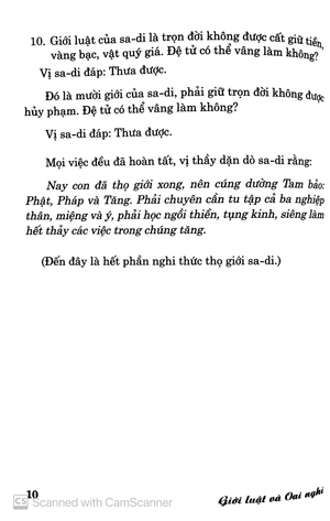 giới luật và oan nghi của bậc thầy sa-di và sa-di ni