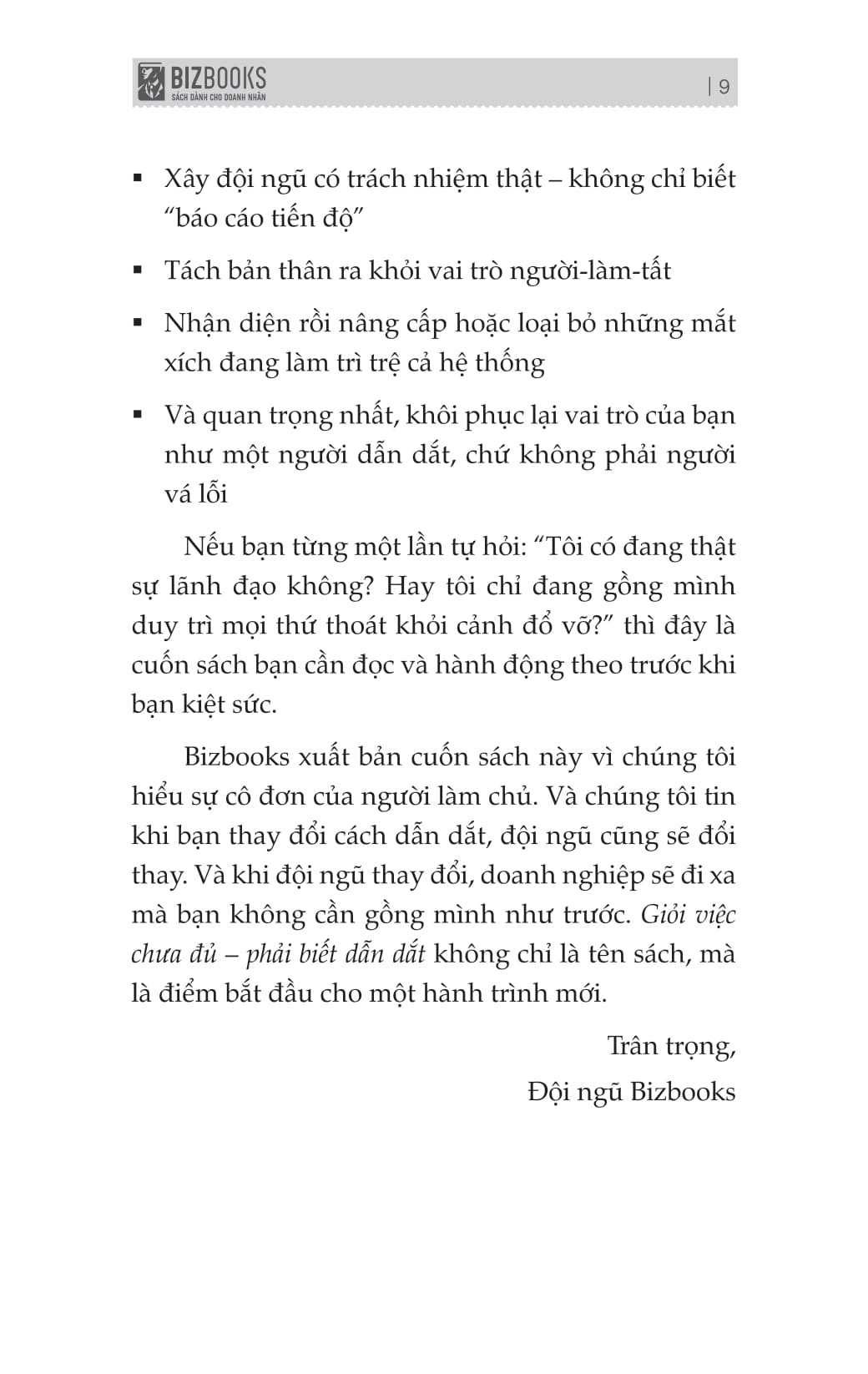 Gioi Viec Chua Du, Phai Biet Dan Dat