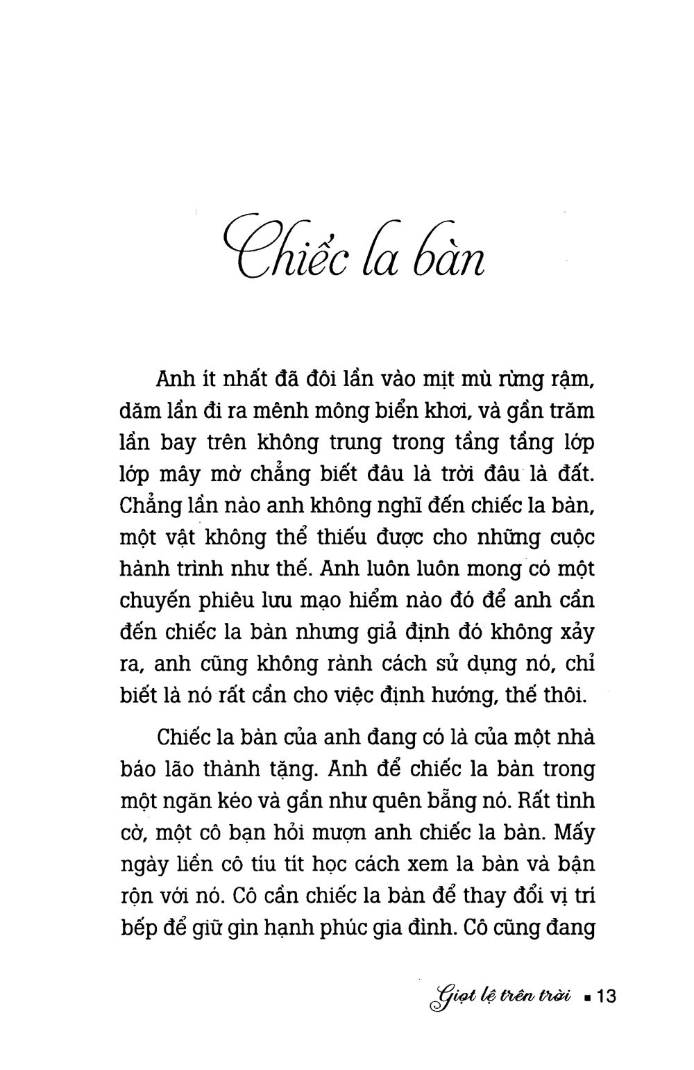 giọt lệ trên trời