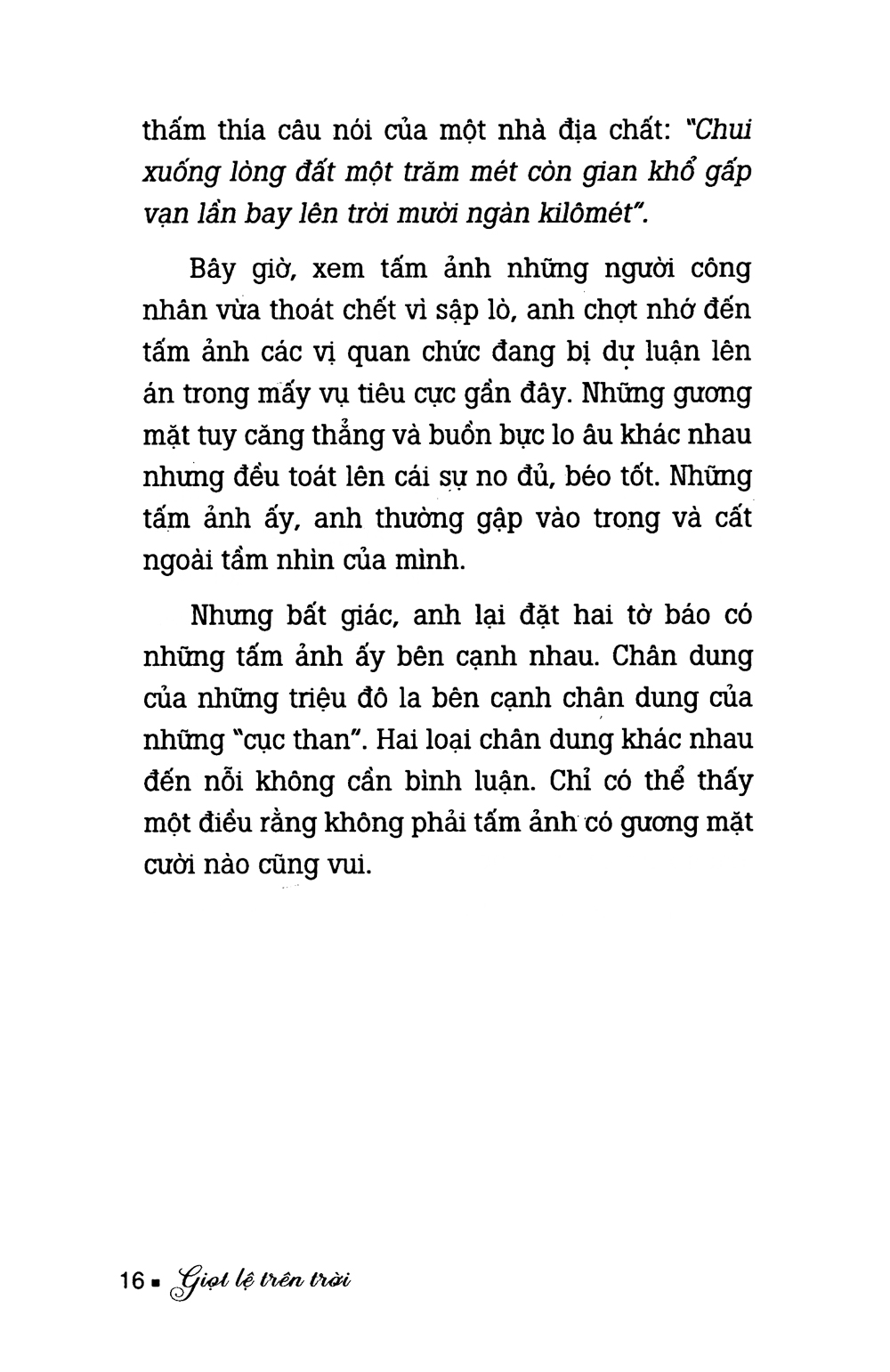 giọt lệ trên trời