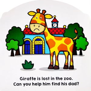 giraffe is lost: an animal search-and-find book