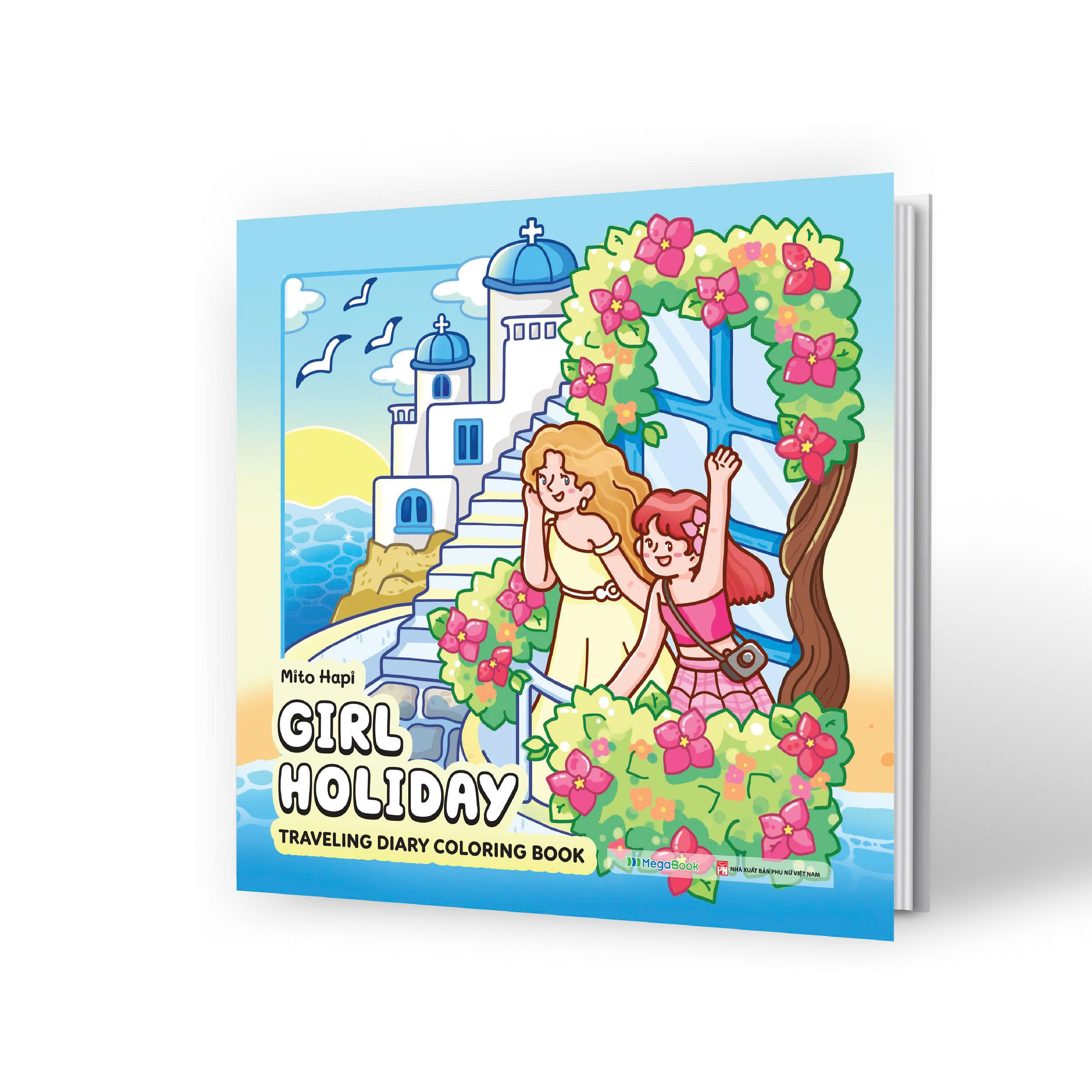 Girl Holiday - Traveling Diary Coloring Book