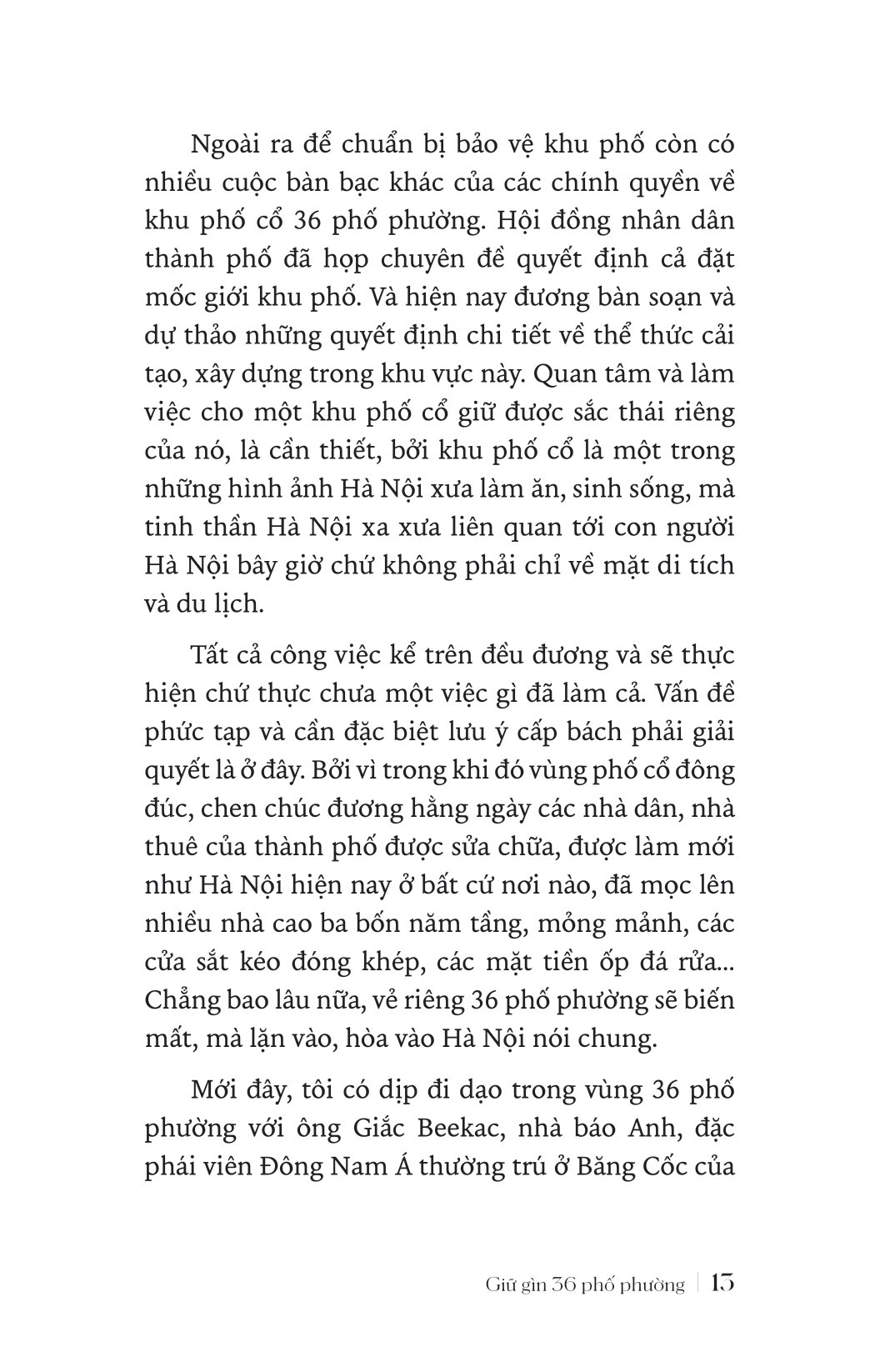 giữ gìn 36 phố phường