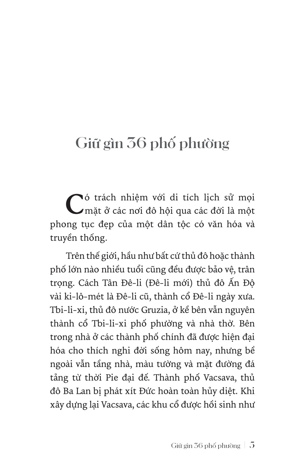 giữ gìn 36 phố phường