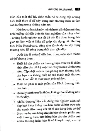 giữ vững thương hiệu