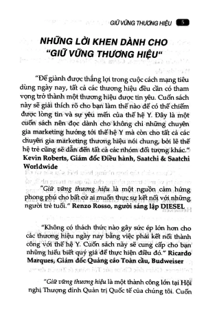 giữ vững thương hiệu