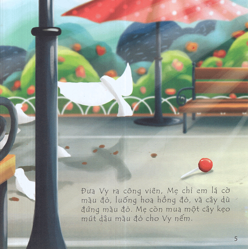 giúp bé làm chủ cảm xúc - bé vy tập tô màu