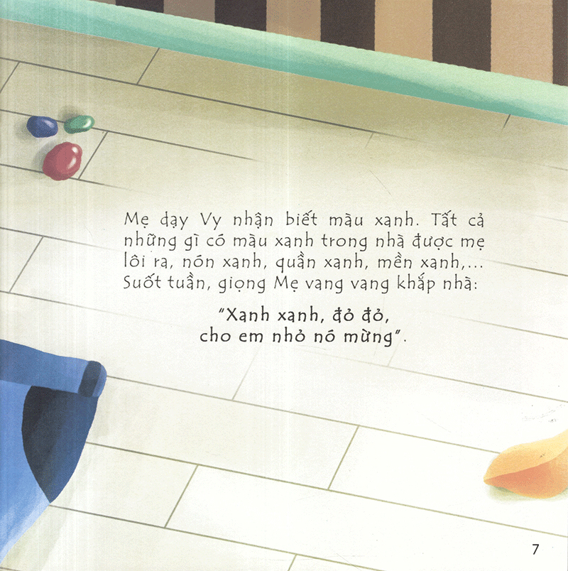 giúp bé làm chủ cảm xúc - bé vy tập tô màu