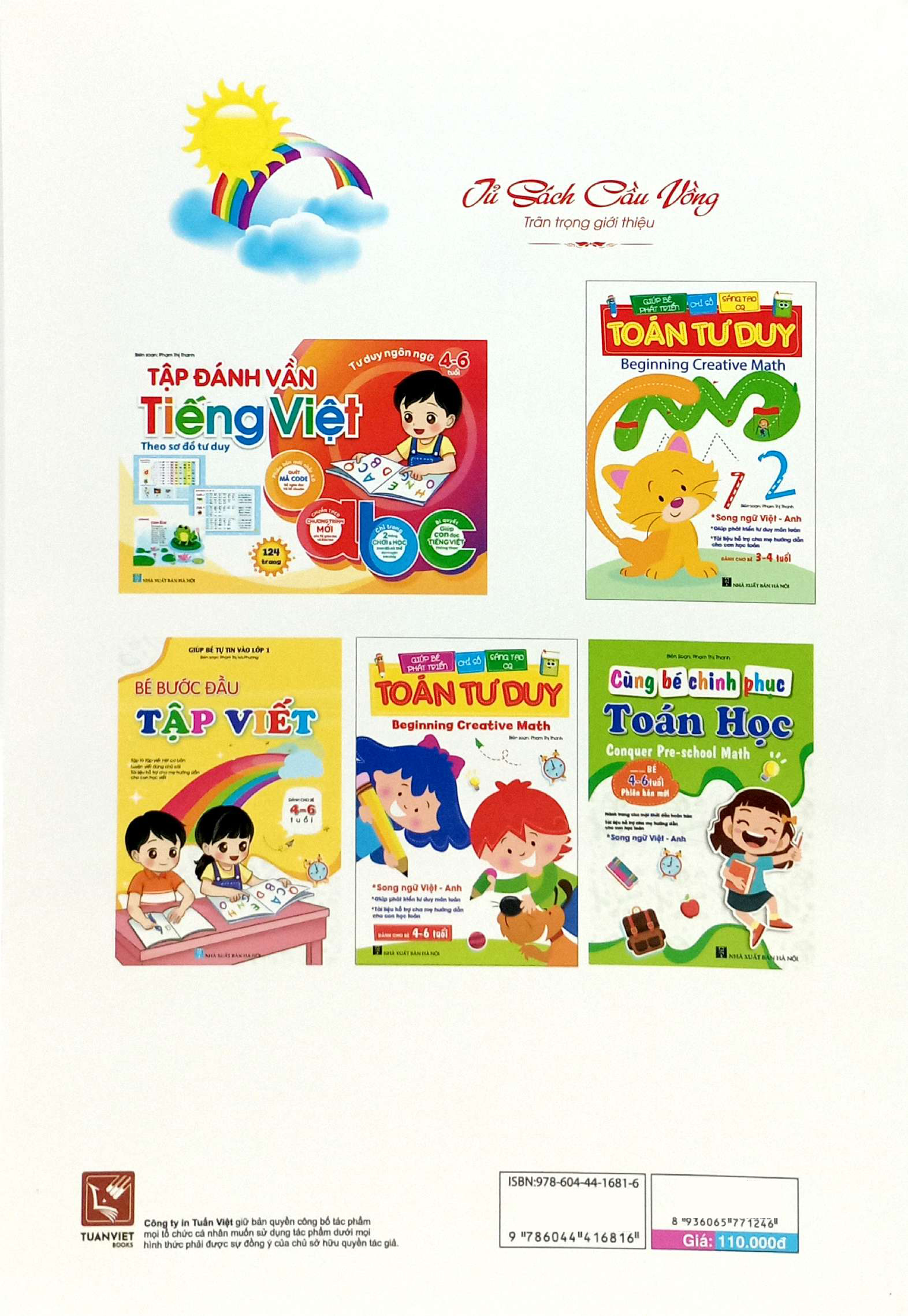 giúp bé phát triển chỉ số sáng tạo cq - toán tư duy - beginning creative math (dành cho bé 4-6 tuổi)