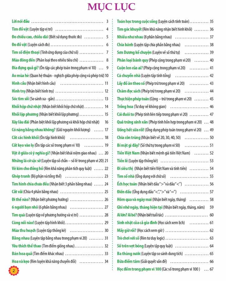 giúp bé phát triển tiềm năng toán học 6 tuổi