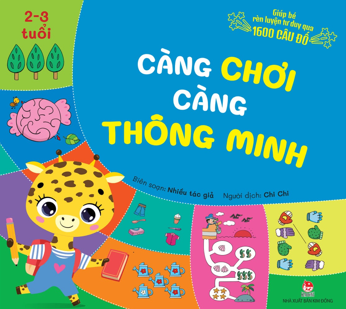 Giup Be Ren Luyen Tu Duy Qua 1600 Cau Do - Cang Choi Cang Thong Minh - 2-3 Tuoi