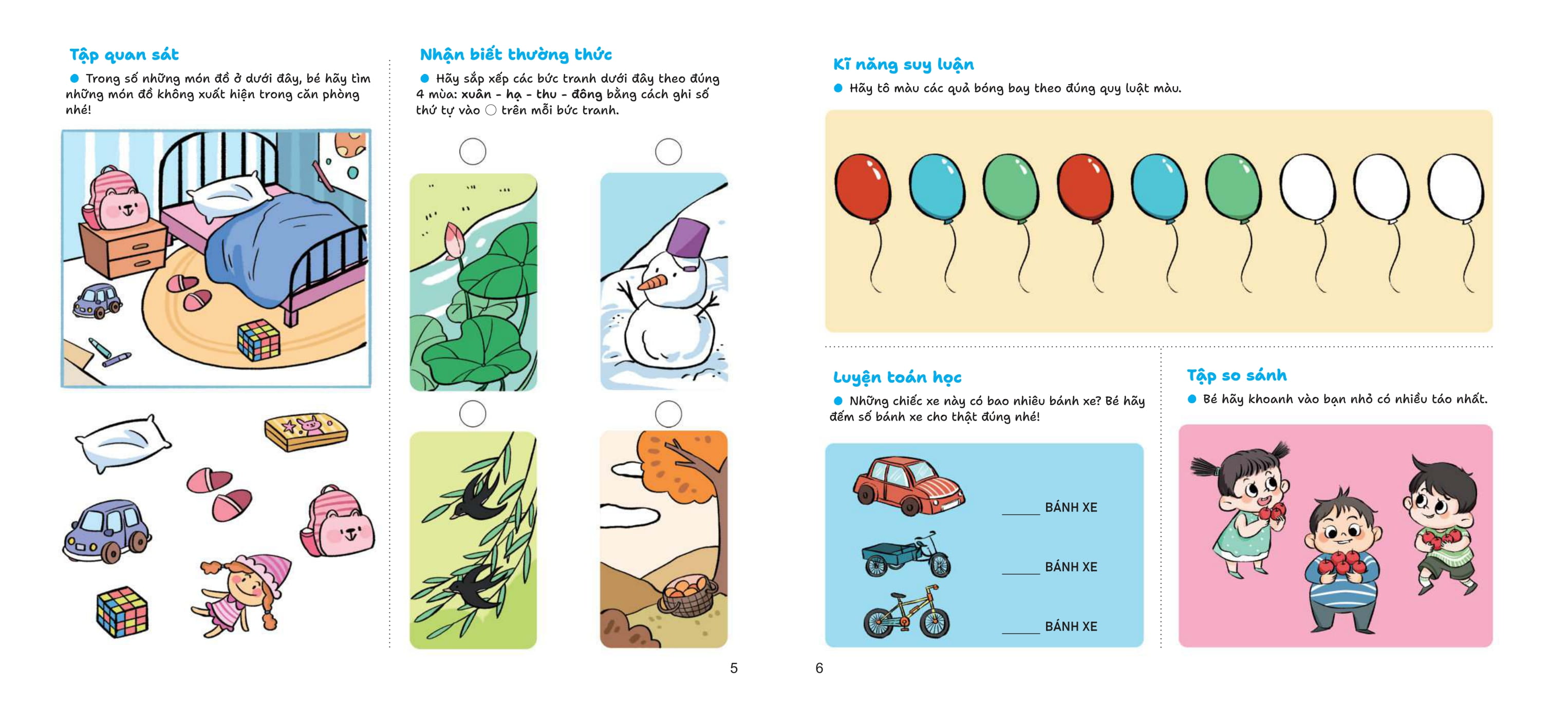 Giup Be Ren Luyen Tu Duy Qua 1600 Cau Do - Cang Choi Cang Thong Minh - 3-4 Tuoi