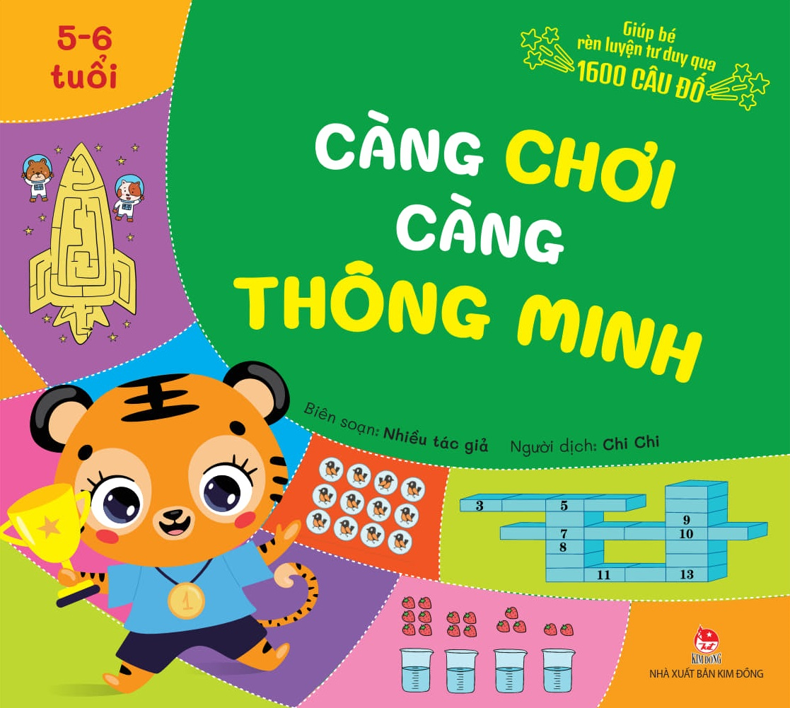 Giup Be Ren Luyen Tu Duy Qua 1600 Cau Do - Cang Choi Cang Thong Minh - 5-6 Tuoi