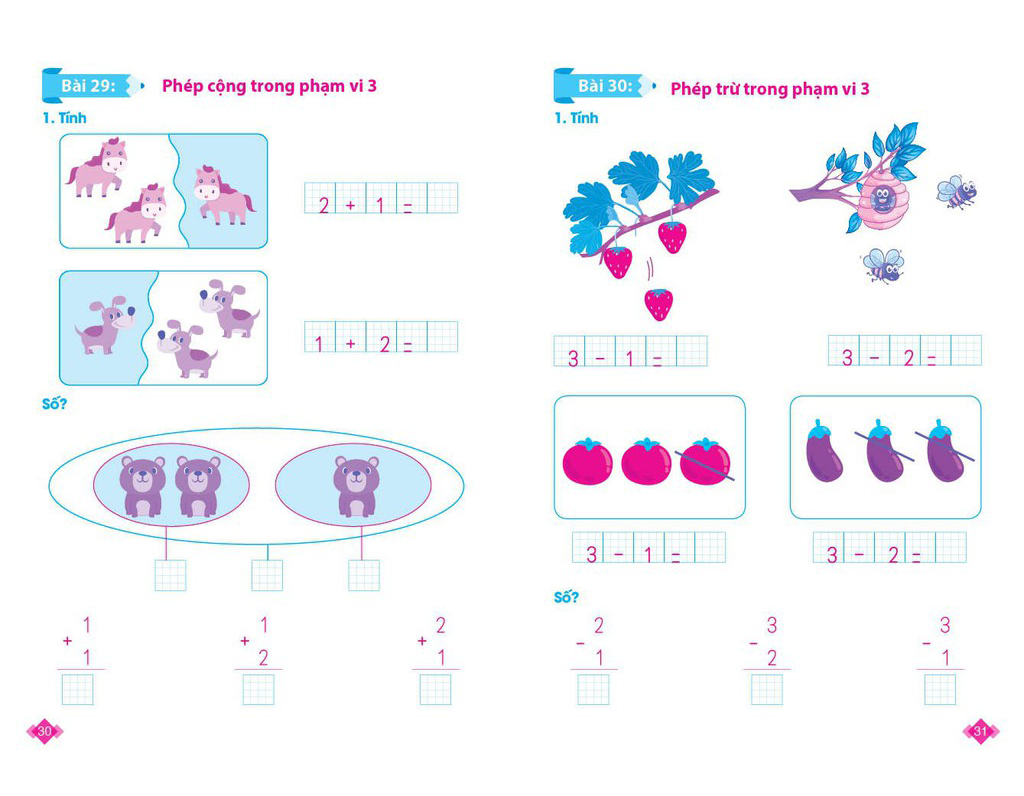 giúp bé tự tin vào lớp 1 - cùng bé học toán