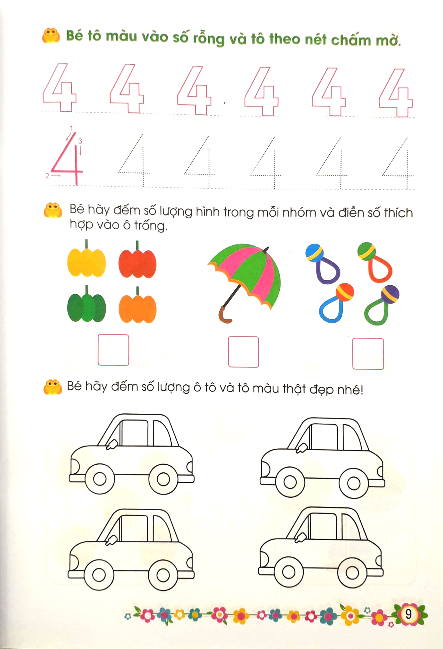 giúp bé vững bước vào lớp 1 - bé làm quen với chữ số (4-5 tuổi) (tái bản 2024)