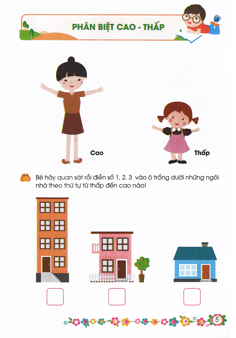 giúp bé vững bước vào lớp 1 - bé nhận dạng và so sánh (5 - 6 tuổi)