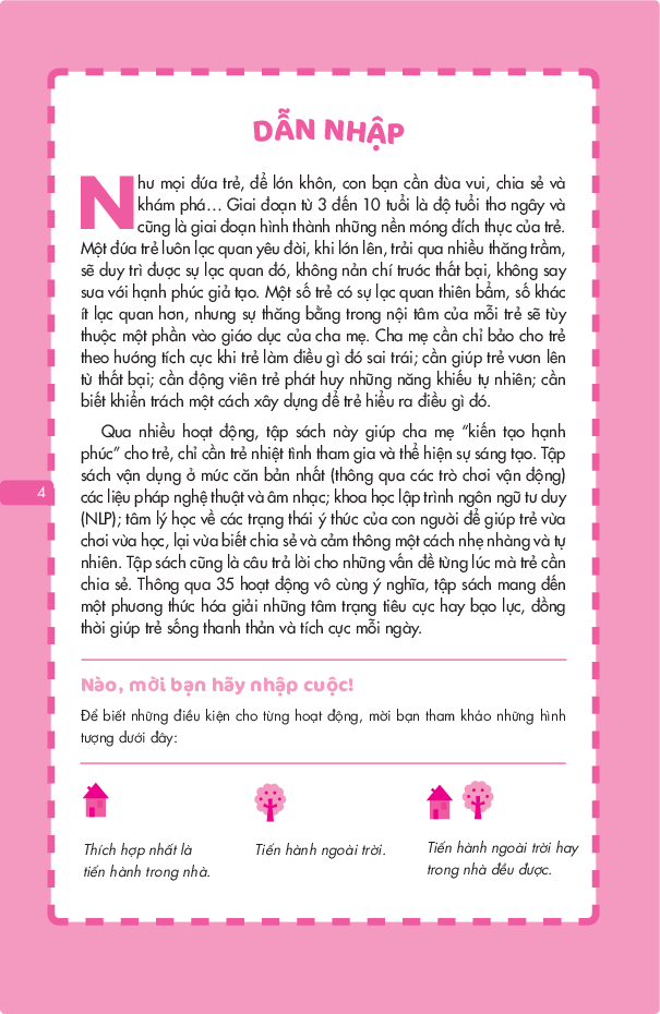 giúp con hạnh phúc - giúp con lạc quan (35 hoạt động dành cho trẻ từ 3 đến 10 tuổi)