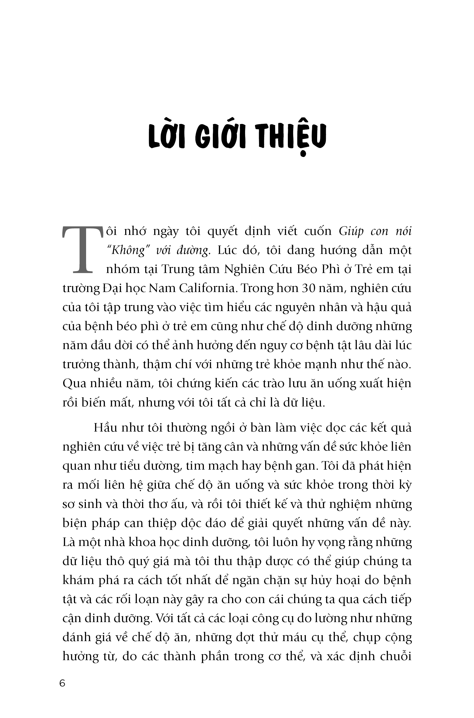 giúp con nói “không” với đường