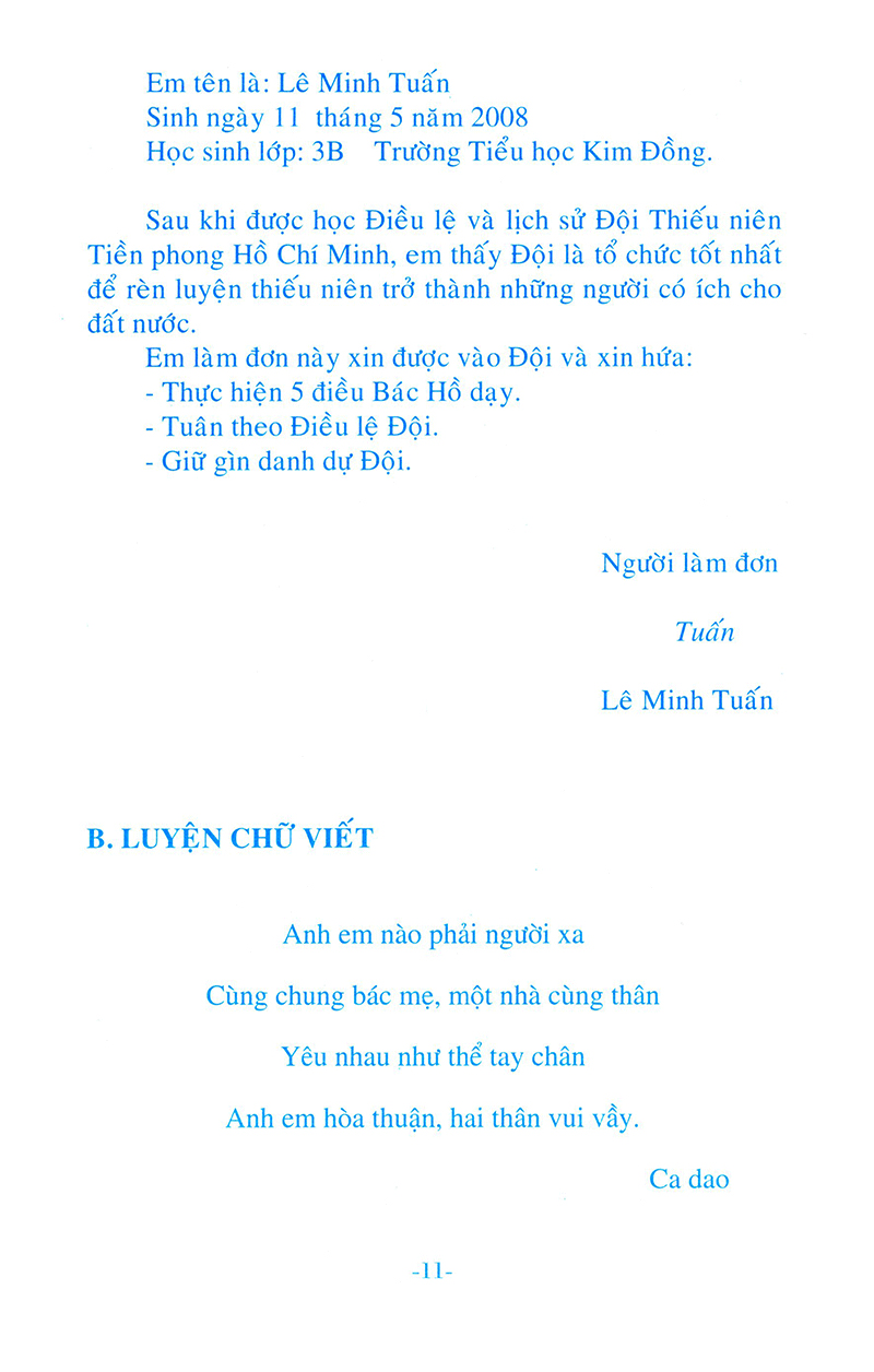 giúp em học tốt tập làm văn và luyện viết chữ đẹp lớp 3 - tập 1